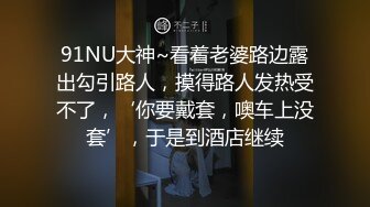 91NU大神~看着老婆路边露出勾引路人，摸得路人发热受不了，‘你要戴套，噢车上没套’，于是到酒店继续