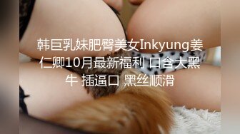 韩巨乳妹肥臀美女Inkyung姜仁卿10月最新福利 口含大黑牛 插逼口 黑丝顺滑