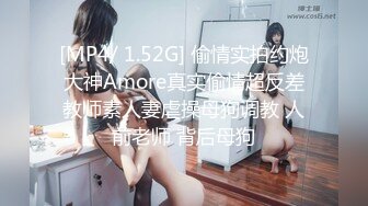 [MP4]全球探花肌肉小哥代班约个挺嫩妹子，舔弄调情扣逼搞半天硬不起，换猥琐胖男上猛操内射